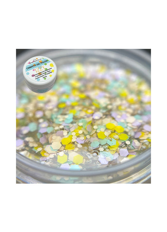 Гель-лак для маникюра декоративный Confetti №07, 25 г Izzy (363030497)