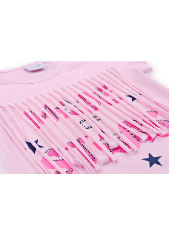 Синий летний набор детской одежды футболка со звездочками с шортами (9036-98g-pink) Breeze