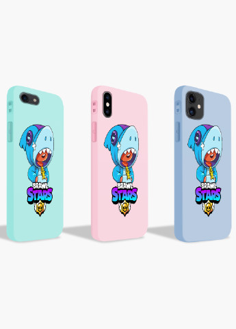 Чехол силиконовый Apple Iphone 11 Pro Max Леон Акула Бравл Старс (Leon Shark Brawl Stars) (9232-1016) MobiPrint (219284258)