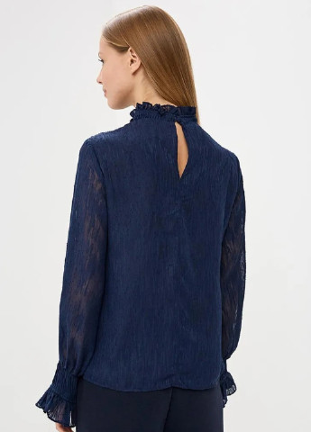 Темно-синяя демисезонная блуза Lost Ink