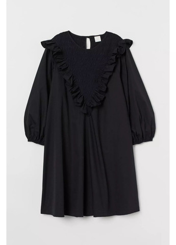 Чорна кежуал сукня H&M однотонна