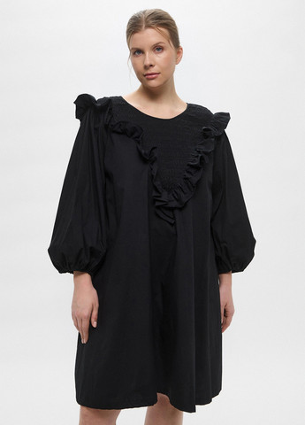 Чорна кежуал сукня H&M однотонна