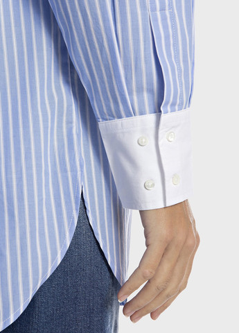 Голубой кэжуал рубашка в полоску Replay