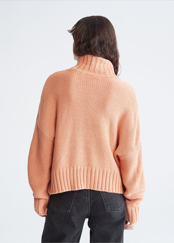 Оранжевый зимний свитер Calvin Klein