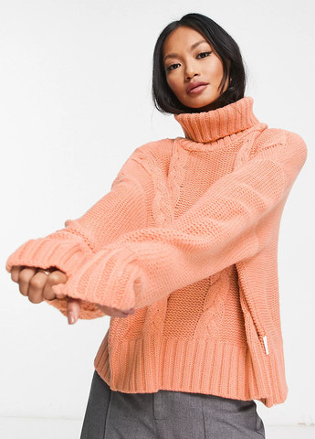 Оранжевый зимний свитер Calvin Klein