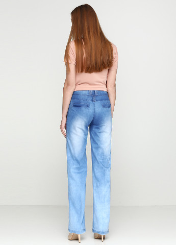 Голубые демисезонные прямые джинсы Matrix