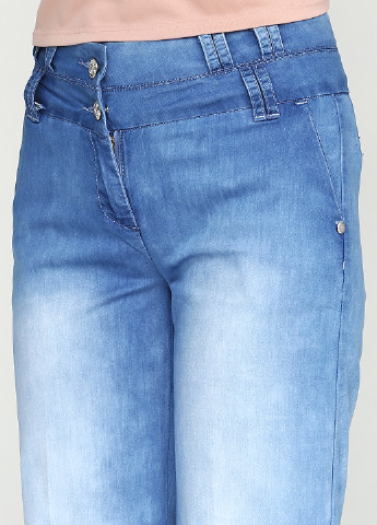 Голубые демисезонные прямые джинсы Matrix