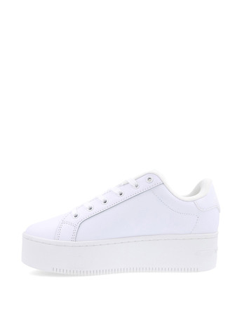 Белые кеды Tommy Jeans ESSENTİAL LEATHER FİNE-CLEAT FLATFORM TRAİNERS