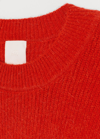 Оранжевый зимний свитер H&M