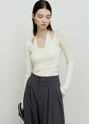 Бежевий демісезонний светр SHEIN