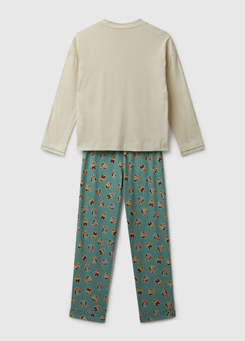 Мятная всесезон пижама (лонгслив, брюки) лонгслив + брюки United Colors of Benetton