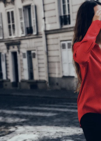 Красная рубашка Zara