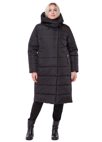 Черная зимняя куртка R&G
