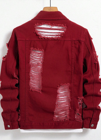 Вишнева демісезонна куртка SHEIN