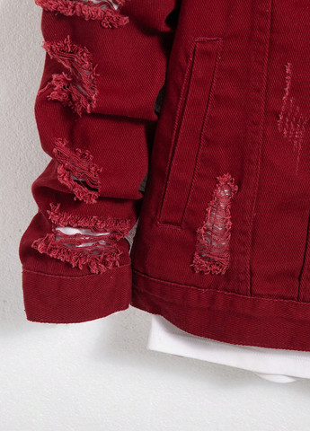 Вишнева демісезонна куртка SHEIN