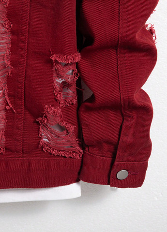 Вишнева демісезонна куртка SHEIN