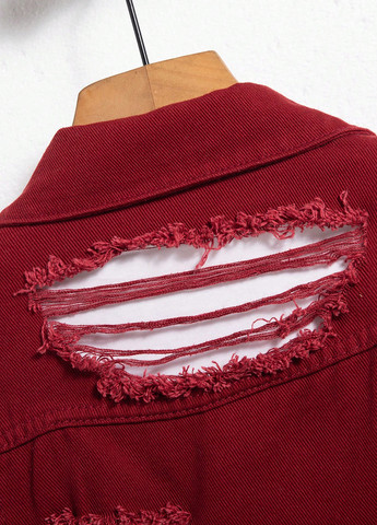 Вишнева демісезонна куртка SHEIN