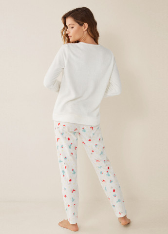 Белая всесезон пижама (свитшот, брюки) свитшот + брюки Women'secret