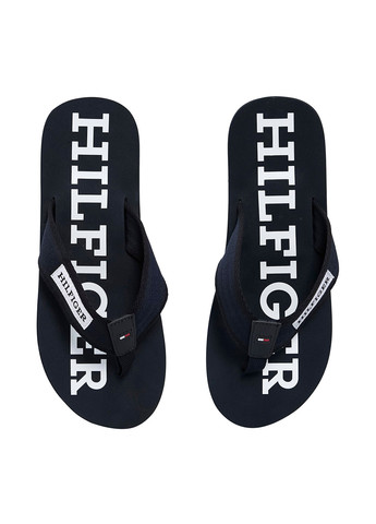 Синие кэжуал, пляжные вьетнамки Tommy Hilfiger