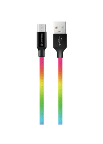 Дата кабель (CW-CBUM017-MC) Colorway usb 2.0 am to micro 5p 1.0m multicolor (239381296)