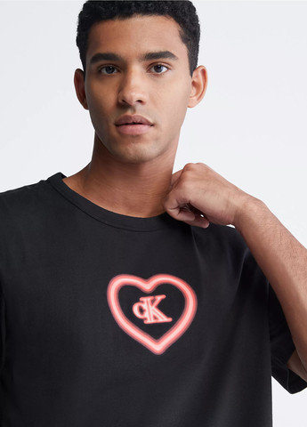 Чорна футболка з коротким рукавом Calvin Klein