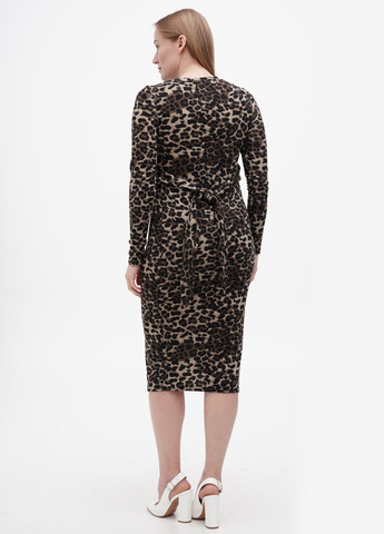 Бежевое кэжуал платье футляр Glamorous леопардовый
