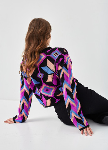 Вязаный джемпер "Элис" (черный, джинс, лаванда, лосось) MEREZHKA (254774533)