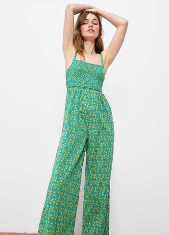 Комбінезон Springfield комбинезон-брюки рисунок зелёный кэжуал хлопок