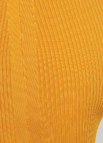 Желтое кэжуал платье футляр H&M однотонное