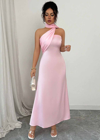 Розовое вечернее платье годе SHEIN однотонное