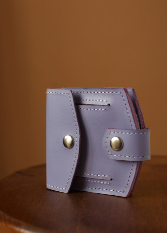 Мініатюрний гаманець ручної роботи лавандового кольору з натуральної шкіри з легким глянцевим ефектом Boorbon (253738076)