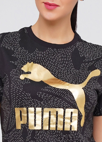 Чорна всесезон футболка Puma