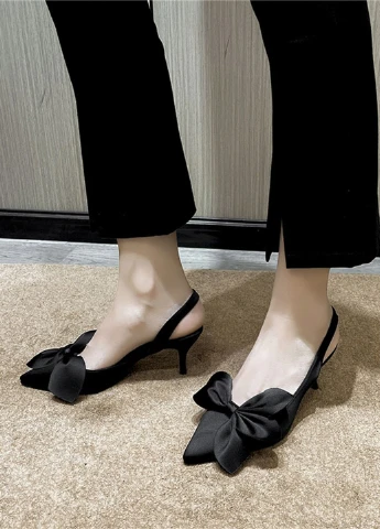 SHEIN Туфлі слінгбекі чорний з текстиль, китай — демісезон (346168168)