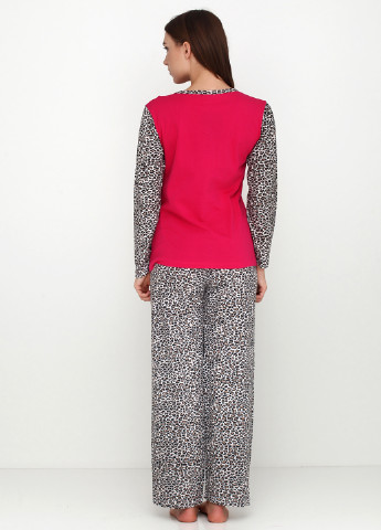 Малиновая всесезон пижама (лонгслив, брюки) Dalmina