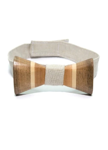 Деревянная Галстук-Бабочка 8х4,5 см GOFIN (193792860)