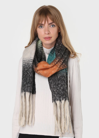 Теплый зимний шерстяной шарф с китицами (185*40см) 445005 Merlini абстрактный комбинированный кэжуал шерсть