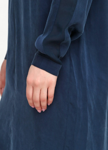 Темно-синее кэжуал платье Minus однотонное