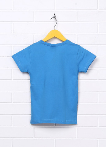 Блакитна літня футболка з довгим рукавом Stoper