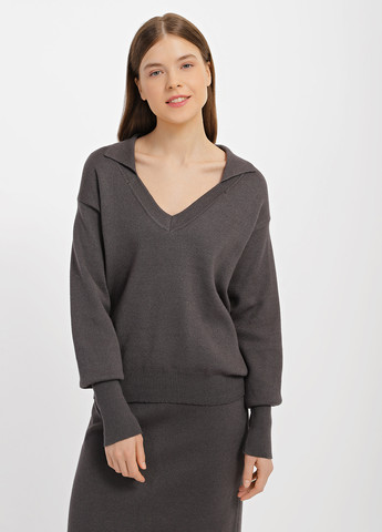 Графитовый демисезонный пуловер пуловер Sewel