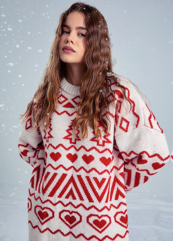 Молочний зимовий светр Gepur