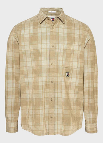Бежевая кэжуал рубашка в клетку Tommy Jeans