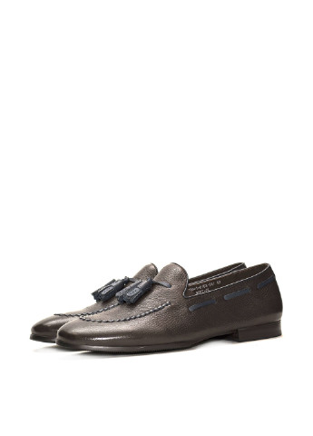 Кэжуал темно-коричневые мужские туфли Cosottinni без шнурков