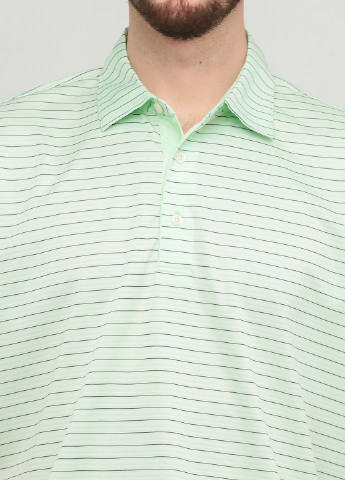 Светло-зеленая футболка-поло для мужчин Greg Norman в полоску