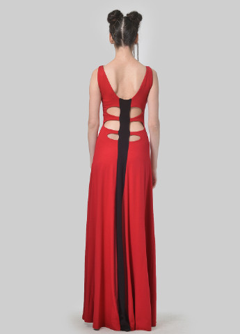 Красное коктейльное платье а-силуэт Agata Webers однотонное