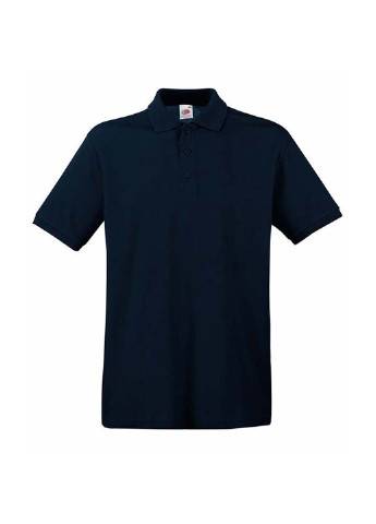 Темно-синяя футболка-поло для мужчин Fruit of the Loom