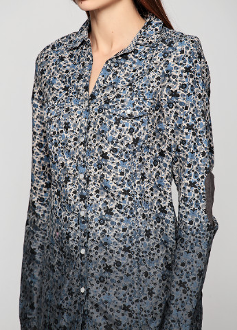 Синяя кэжуал рубашка с цветами Axel