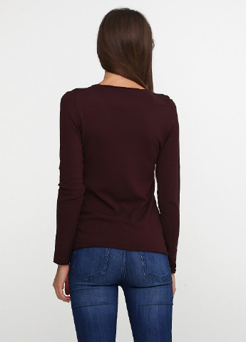 Темно-бордовый демисезонный пуловер пуловер Comma