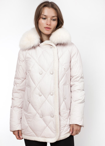 Молочна зимня куртка Qarlevar