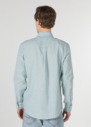 Мятная кэжуал рубашка в клетку Colin's