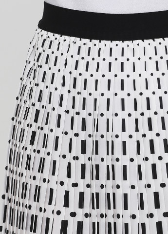 Белая кэжуал с геометрическим узором юбка Cop Copine клешированная, плиссе
